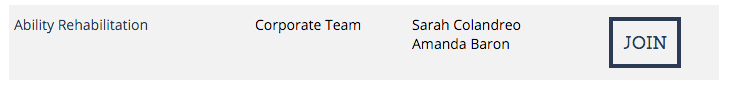 When registering, be sure to join Team Ability Rehabilitation.
