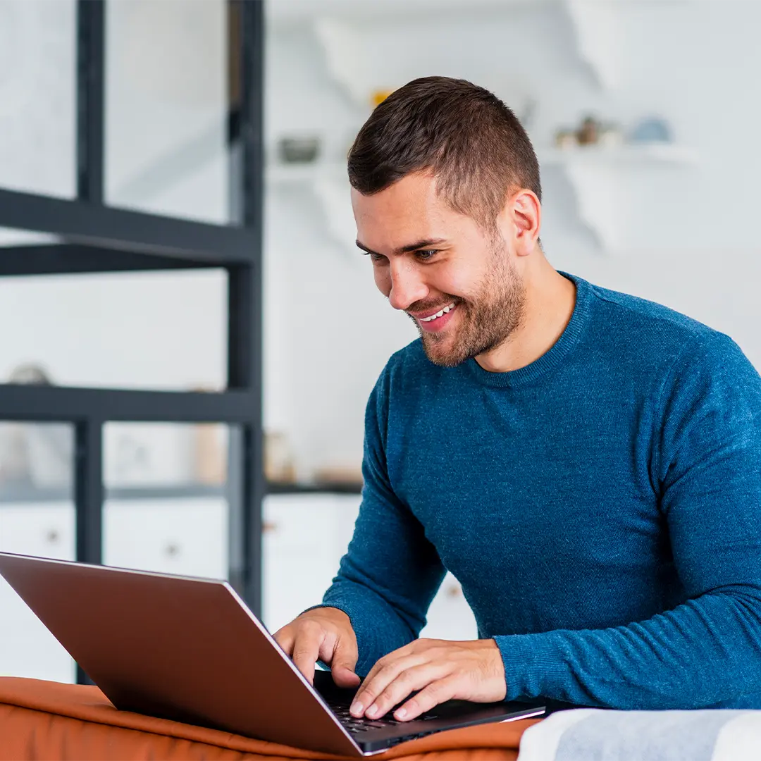 Man working from home